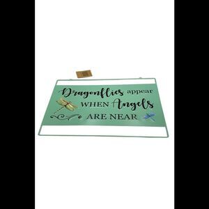 Ultimate Innovations Inspirational Gardening Sign Dragonflies